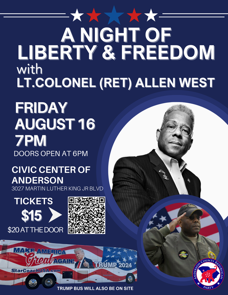 A Night of Liberty and Freedom with Lt. Colonel (Ret) Allen West