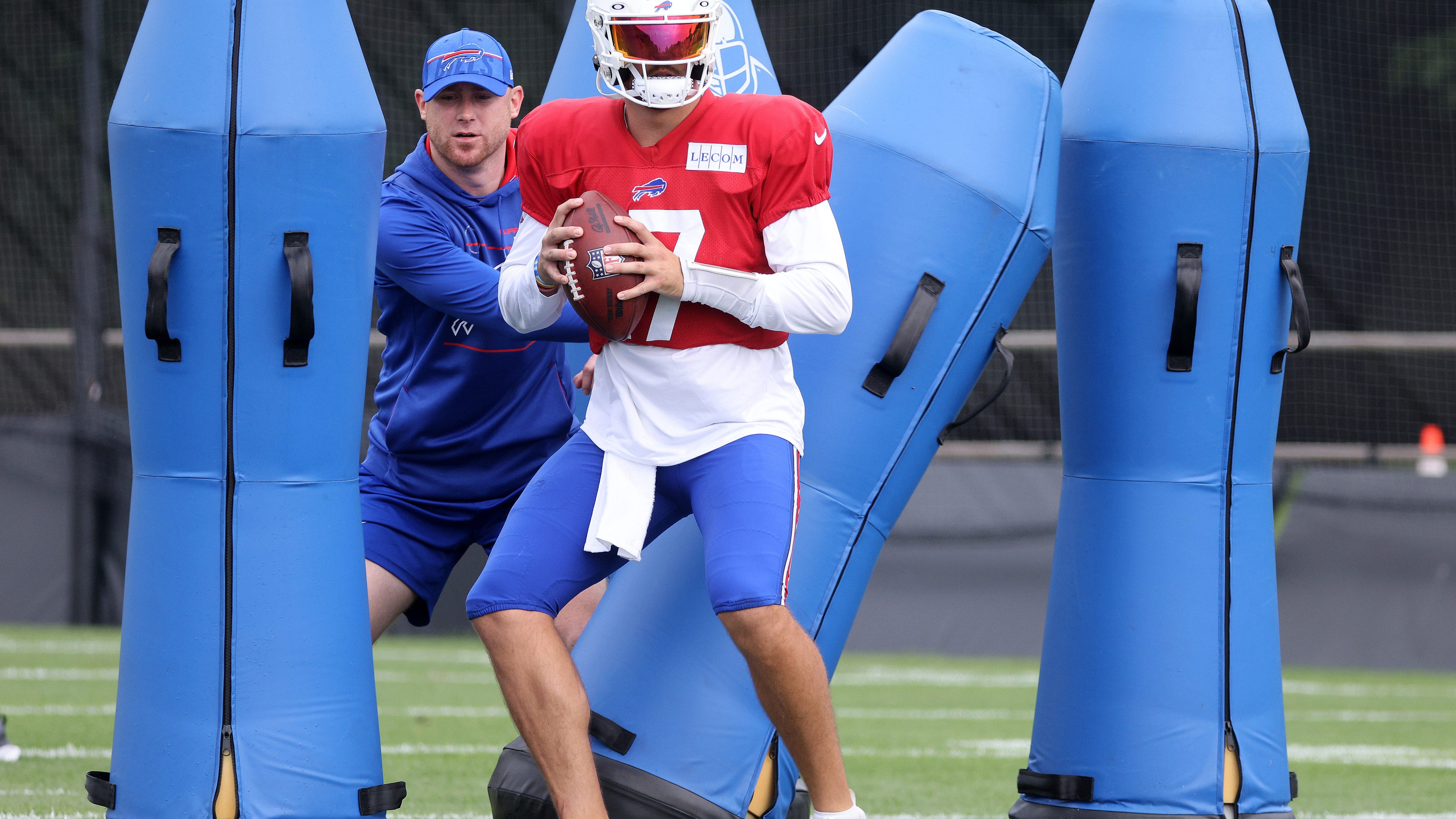 Intensity on full display Tuesday at Bills practice