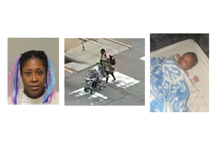 Images of the missing child and the mother