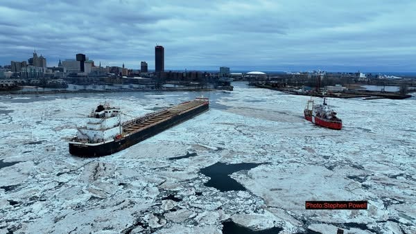 American Mariner(left) in Buffalo Harbor March 31, 2025