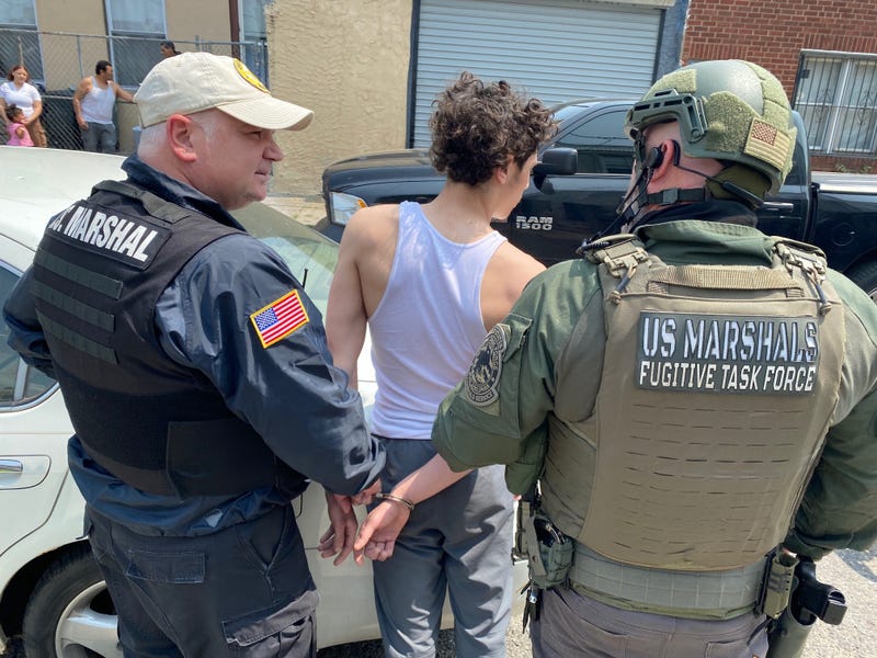 U.S. Marshals on Wednesday arrested 19-year-old Brian Amerman in Kensington.