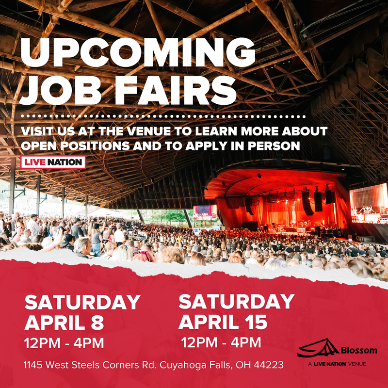 Blossom Music Center Job Fairs Start This Weekend