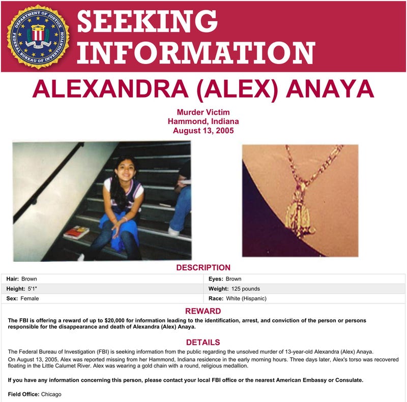 flyer from FBI with teen's picture