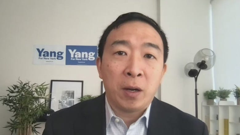 WATCH: Mayoral candidate Andrew Yang calls on Cuomo to step aside, lays out plans for city's recovery