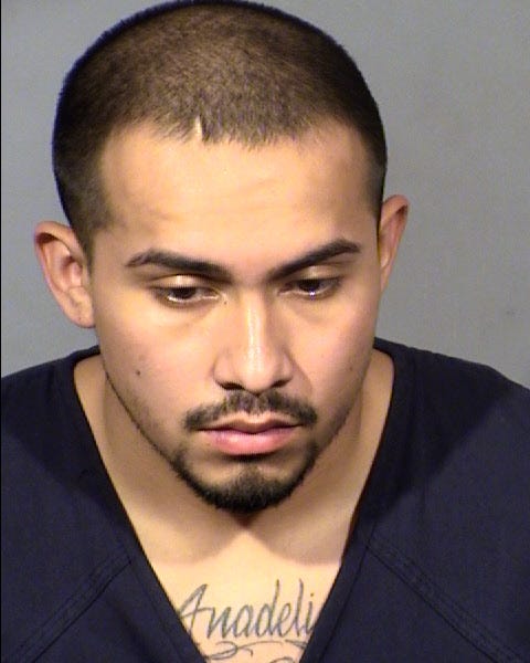 Booking photo of murder suspect Anthony Balderas