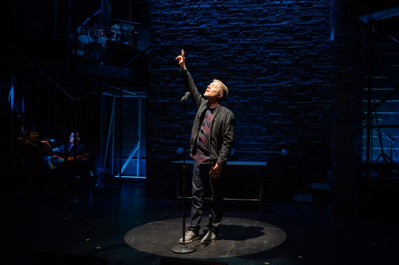 Still of Anthony Rapp onstage during his one-man show "Without You."