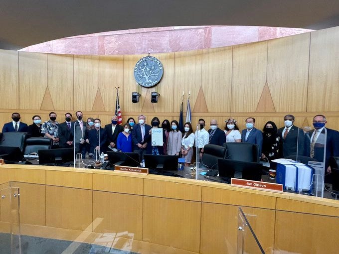 The Clark County Commission passes a resolution condemning anti-Asian hate at its meeting on April 6th, 2021.