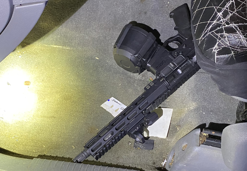 AR-15 found on the floorboard of a car