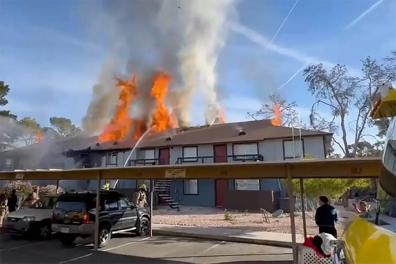 An apartment fire gets battled on December 4th, 2023