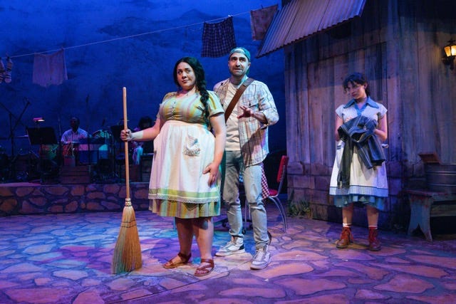 Ariana Valdes, Arusi Santi and Isabella Campos in “Somewhere Over the Border.”
