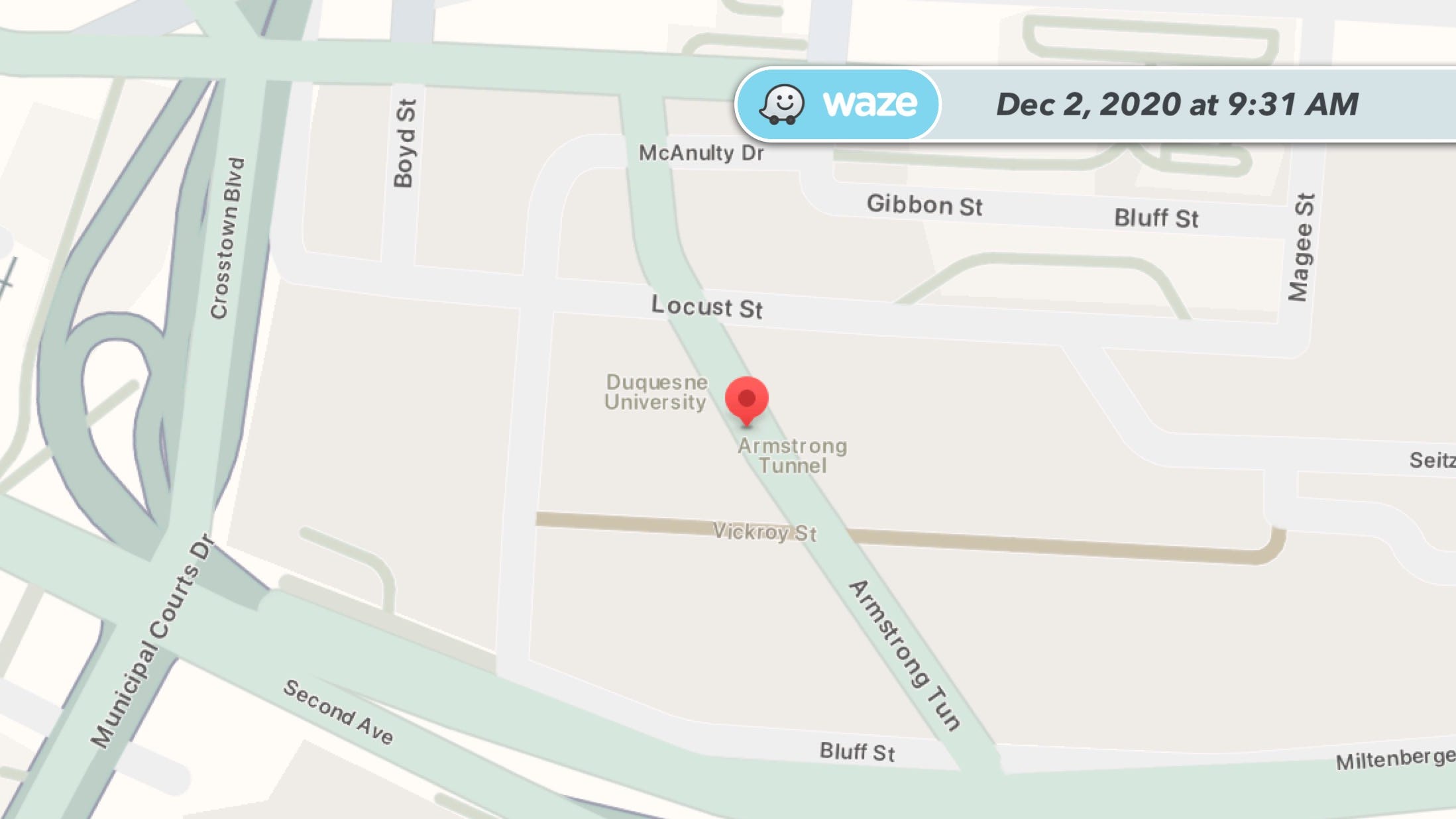 KDKA Radio Waze Traffic Map