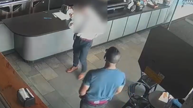 VIDEO: Man slapped by suspect who made anti-gay remarks at Midtown coffee shop