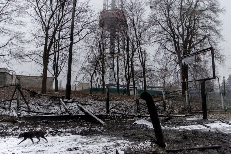 Aftermath of Attack at Kyiv TV Tower