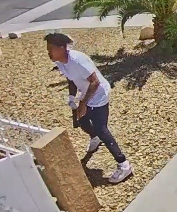 Still from video of man wanted for attempted murder on 7-24-22