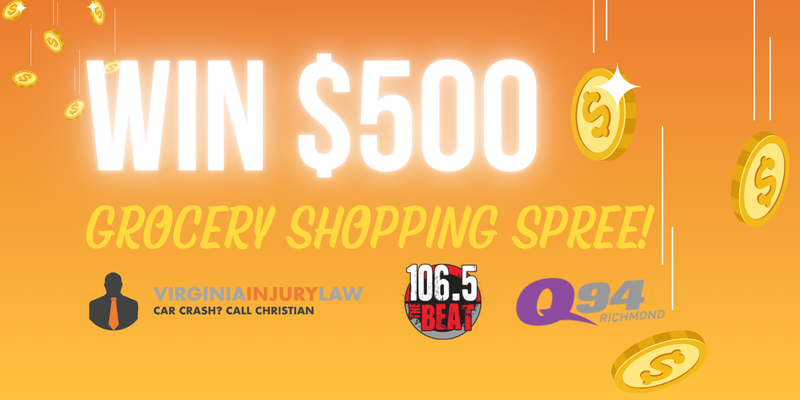 Win a $500 Grocery Shopping Spree from Virginia Injury Law