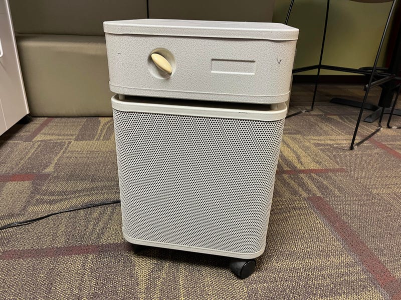 Austin Air purifier, made in Buffalo, N.Y.