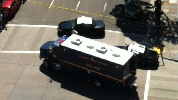 Bomb squad investigates homemade explosive device at Oakland courthouse