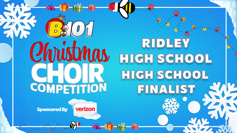 Ridley High School Advances to High School Finals of B101's 2024 Christmas Choir Competition