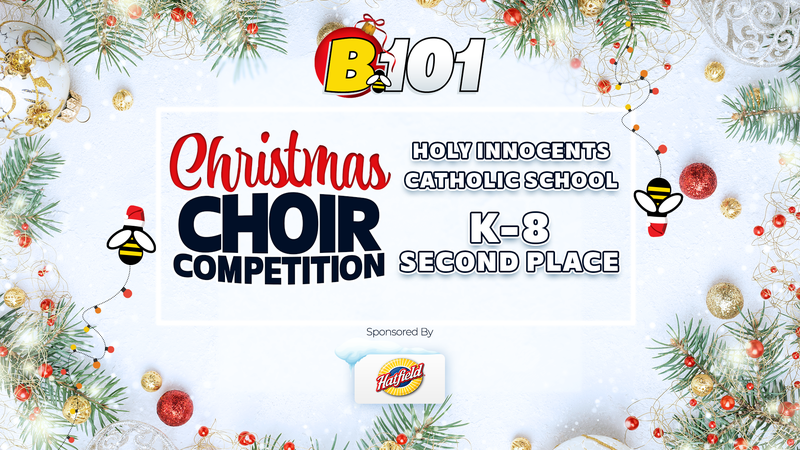 Congratulations, Holy Innocents Catholic School | B101's 2025 Christmas Choir Competition K-8 Division Second Place Winner