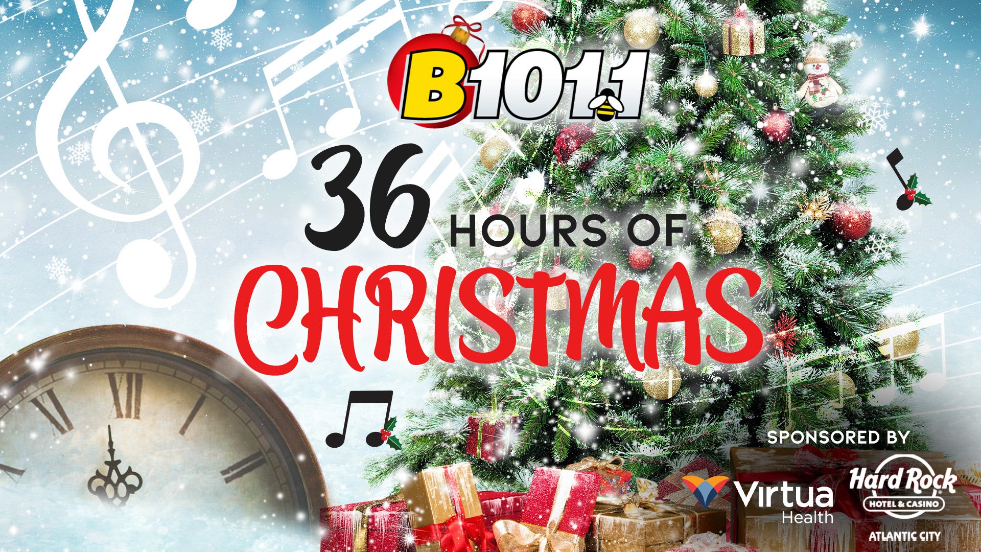 Listen to 36 Hours of Christmas Music on B101.1