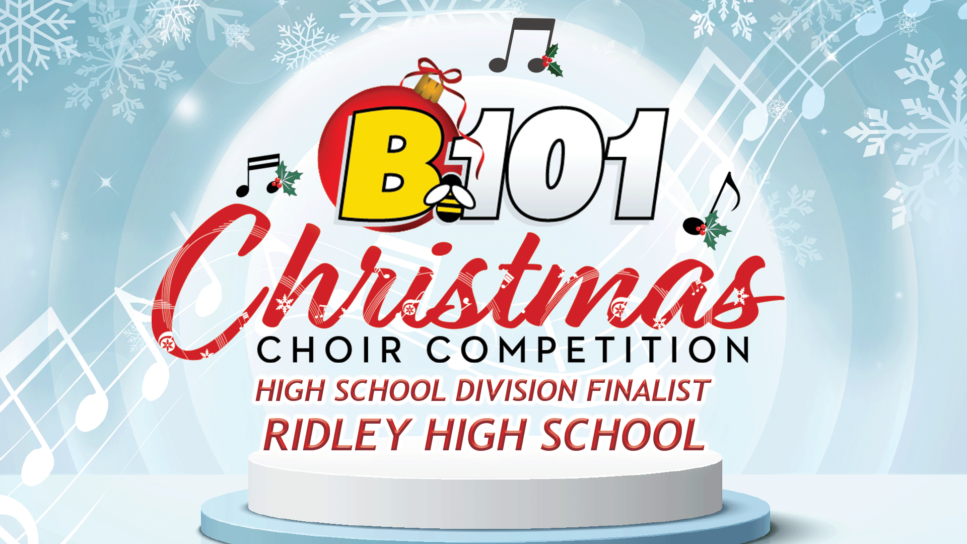 Ridley High School Advances to High School Finals of B101's 2023 Christmas Choir Competition