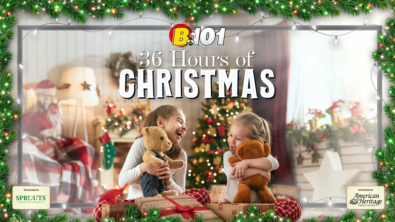 Hear 36 Hours of Non-Stop Christmas Music on B101