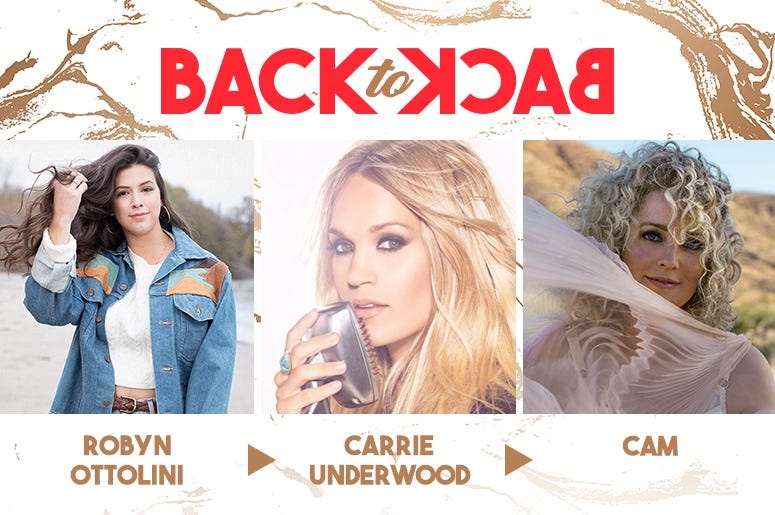 RADIO.COM's Back To Back: Robyn Ottolini, Carrie Underwood, and Cam