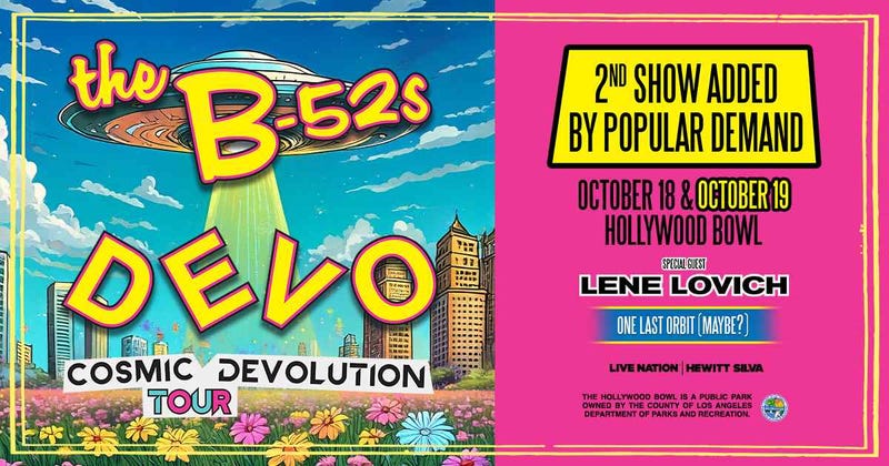 The B-52s and Devo 10/19/25