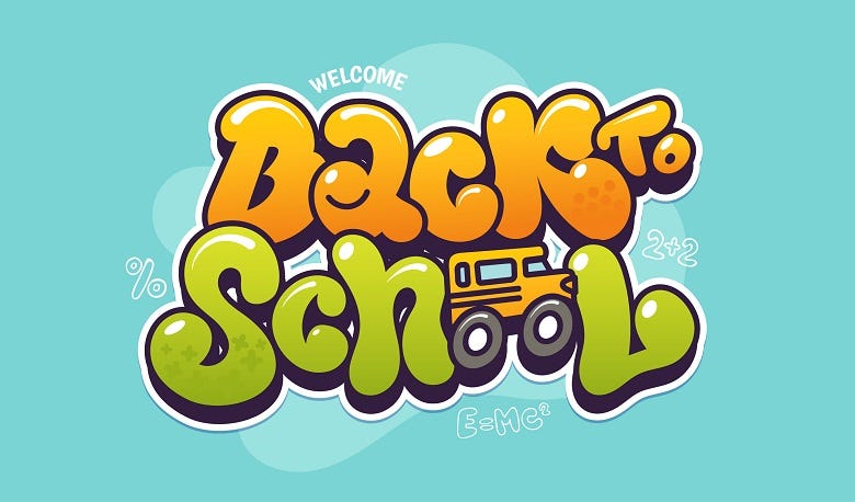 "Back to School" graphic