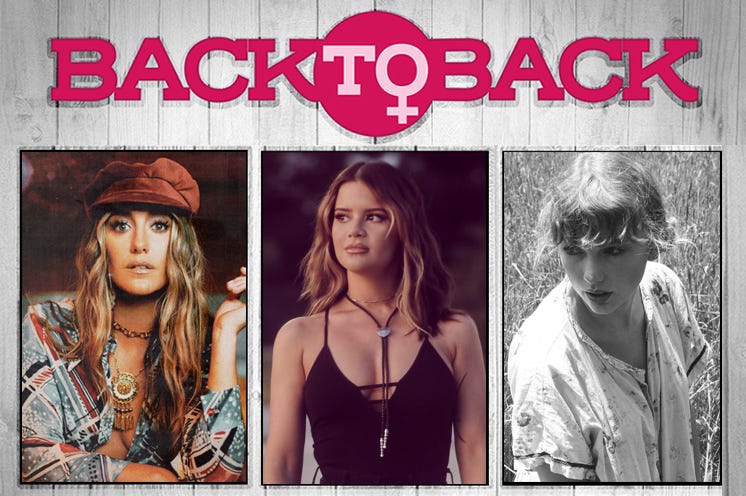 Lainey Wilson, Maren Morris, and Taylor Swift