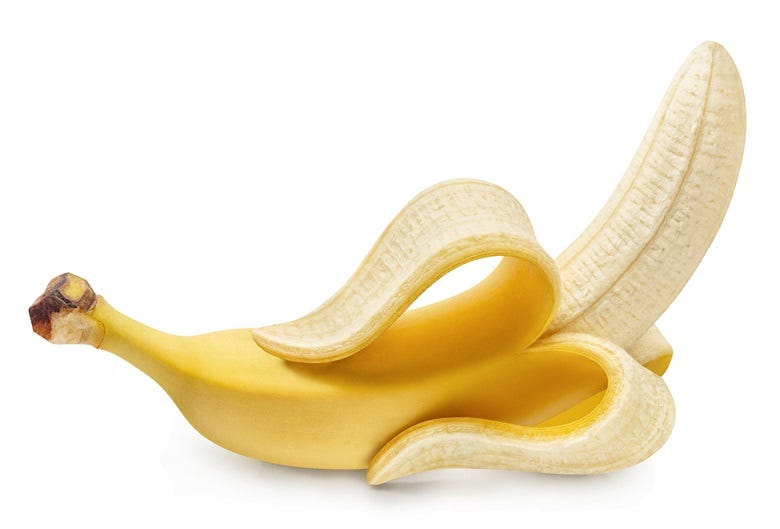 peeled banana
