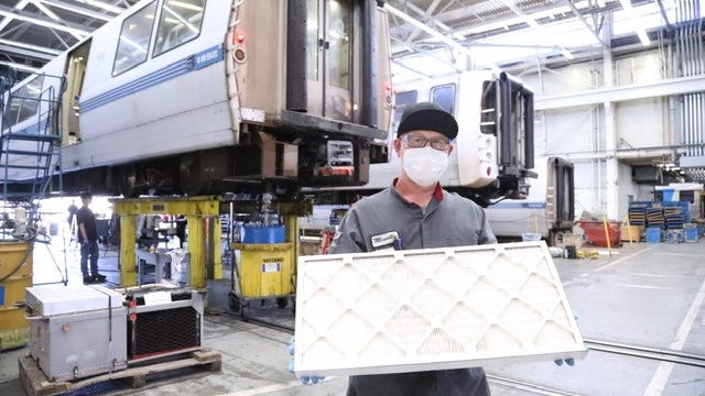 BART to add denser air filters to cars, testing 'Roomba-like device' for disinfecting trains