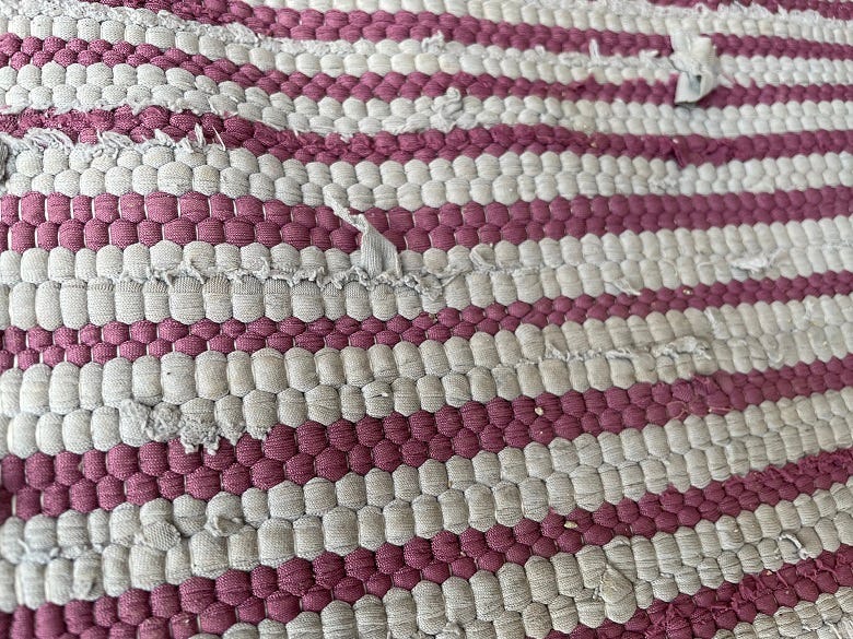 dirty bath mat