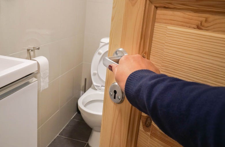 bathroom door