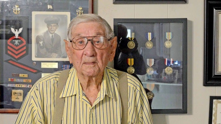 World War II vet, 102, recalls service in the Pacific