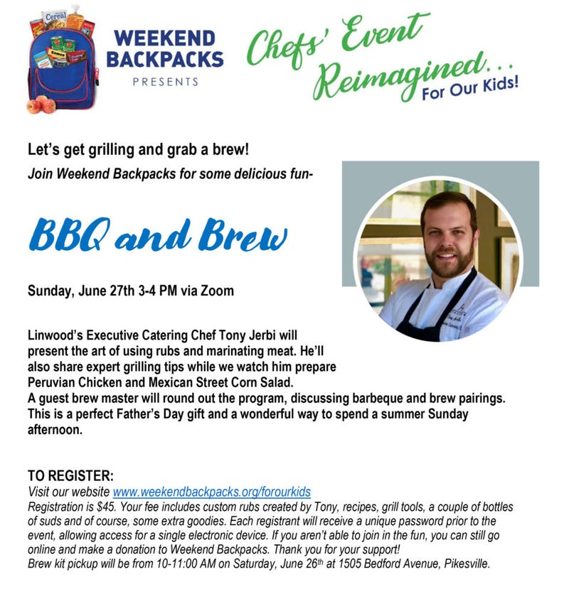 Weekend Backpacks' BBQ And Brew