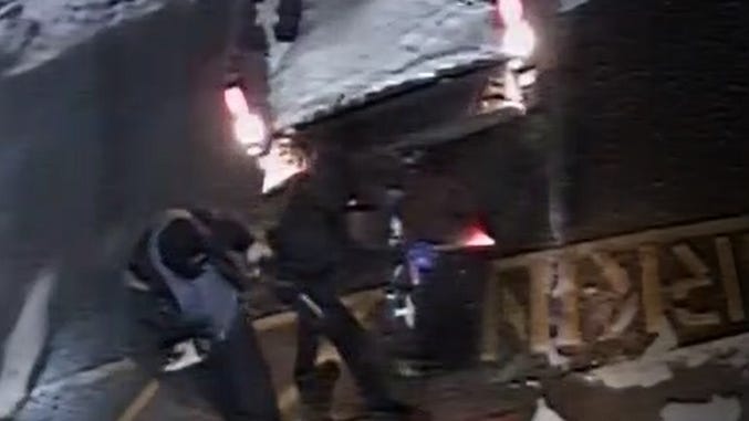 Thieves use pickup trucks to smash into Detroit dollar store, steal ATM