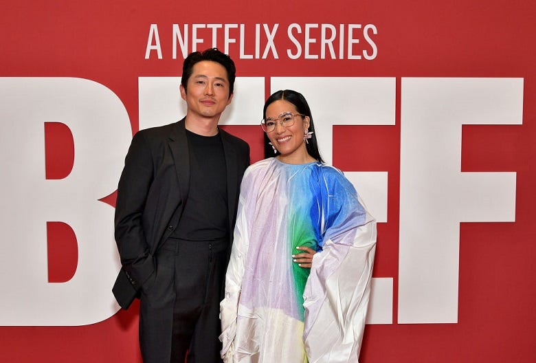 Steven Yeun and Ali Wong stars of "Beef"