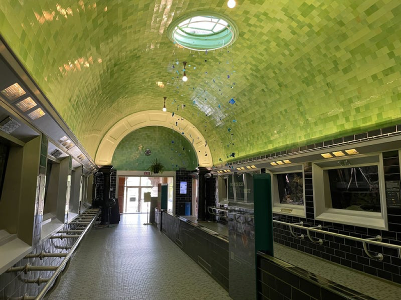 Inside the Belle Isle Aquarium