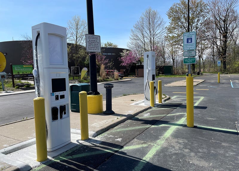 new fast EV chargers on Detroit's Belle Isle
