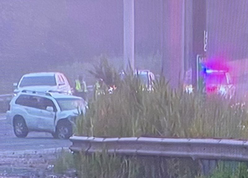 accident scene on Bishop Ford