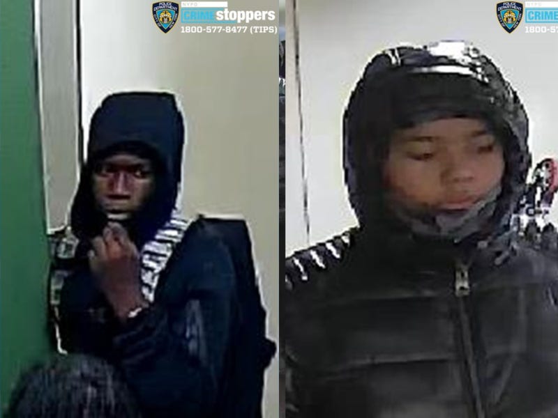 Two suspects are wanted for allegedly beating a 75-year-old man with a piece of wood on a Brooklyn street last week.