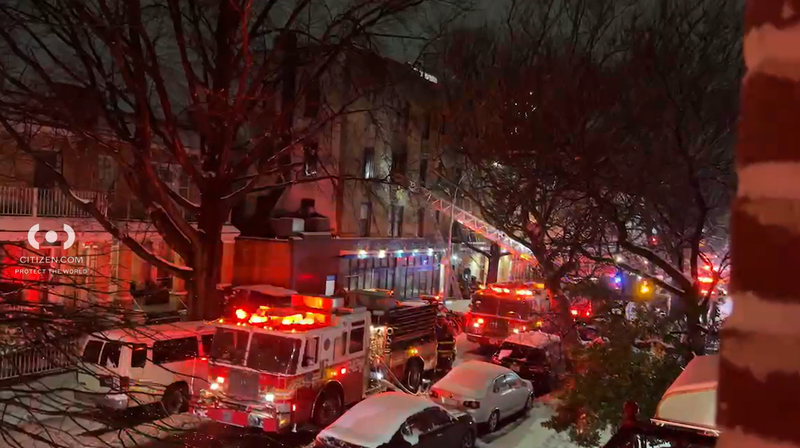 A 37-year-old man died in the fire while a 34-year-old woman and 2-year-old child were hospitalized.