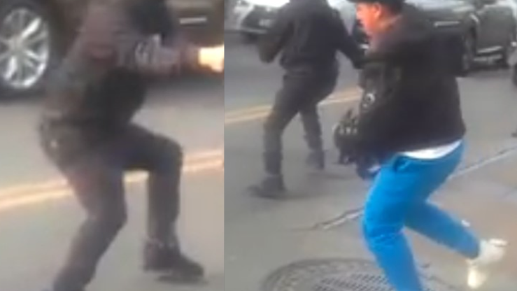 Teen boy beaten with chain on Brooklyn street, trio sought