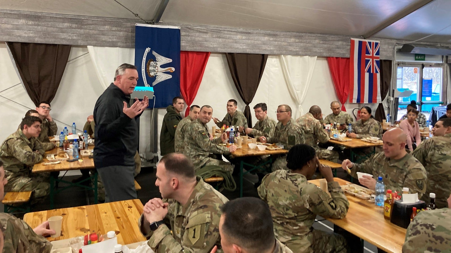 VFW national commander visits U.S. troops in Poland