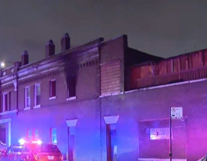 building fire