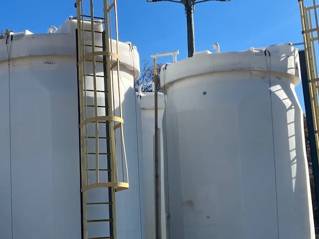 Towers That Will Store Brine at a VDOT Facility in Chesterfield