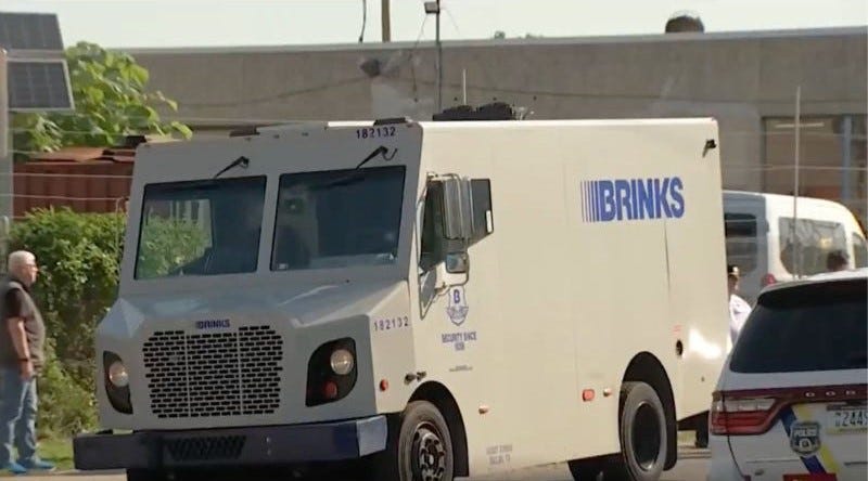 A Brinks armored truck