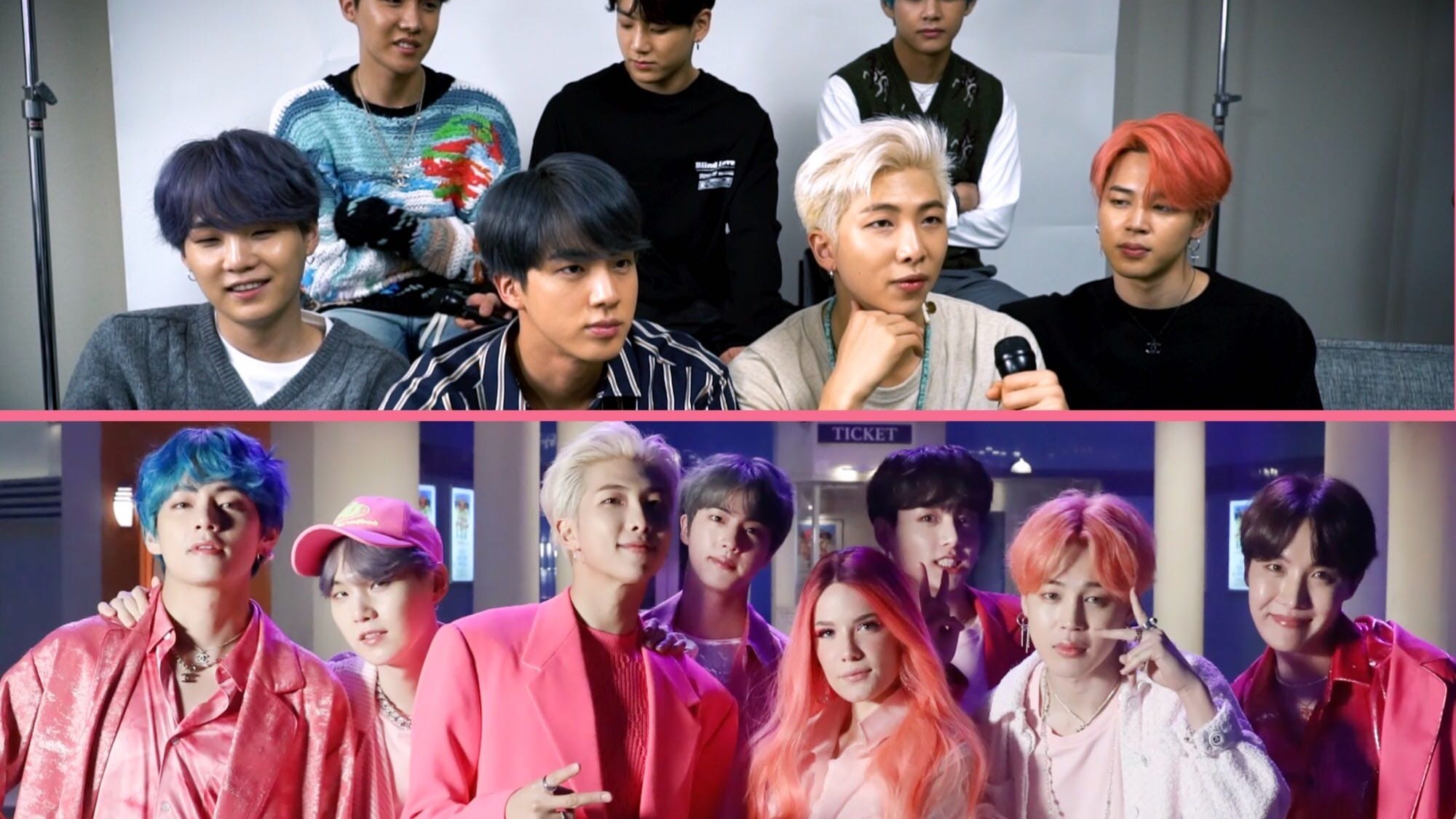 BTS Share Secrets From the Set With Halsey