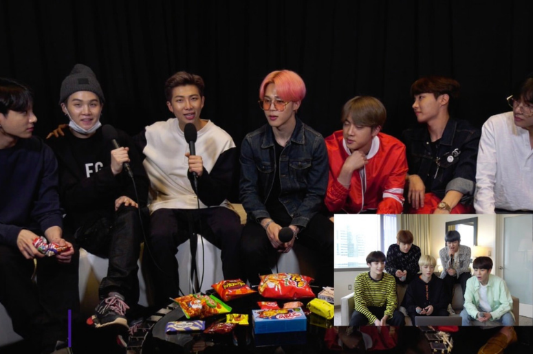 BTS Asks Emerging K-pop Group TOMORROW X TOGETHER a Question